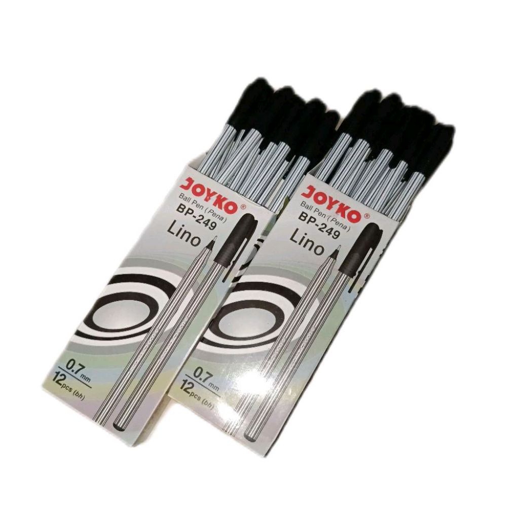 

Ball pen joyko Lino BP-249 satu pack isi 12 warna hitam