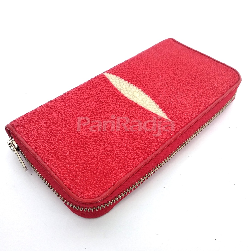 Pariradja Dompet Wanita Kulit Ikan Pari Model Relsleting | Dompet Kulit Ikan Pari Asli