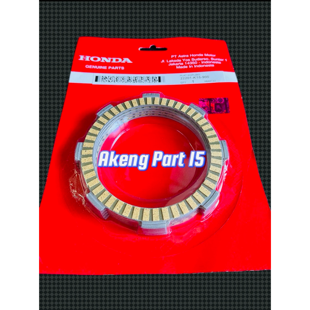 Kampas Kopling Set K15/KPM Honda CB150R old/Cbr150r old/Verza 150/Cb Verza 150/All New Megapro Monos