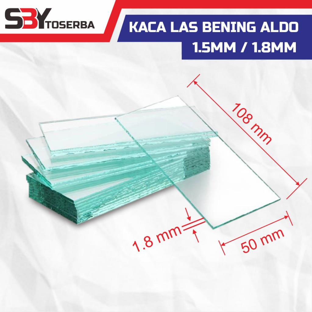 KACA LAS BENING ALDO (1.5MM / 1.8MM) / KACA BENING / KACA SEGI LAS