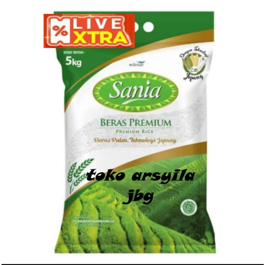 

BERAS SANIA KEMASAN 5 KG