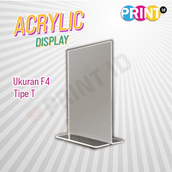 

AKRILIK BROSUR F4 - ACRYLIC DISPLAY TENT CARD FOLIO- Type T- PORTRAIT