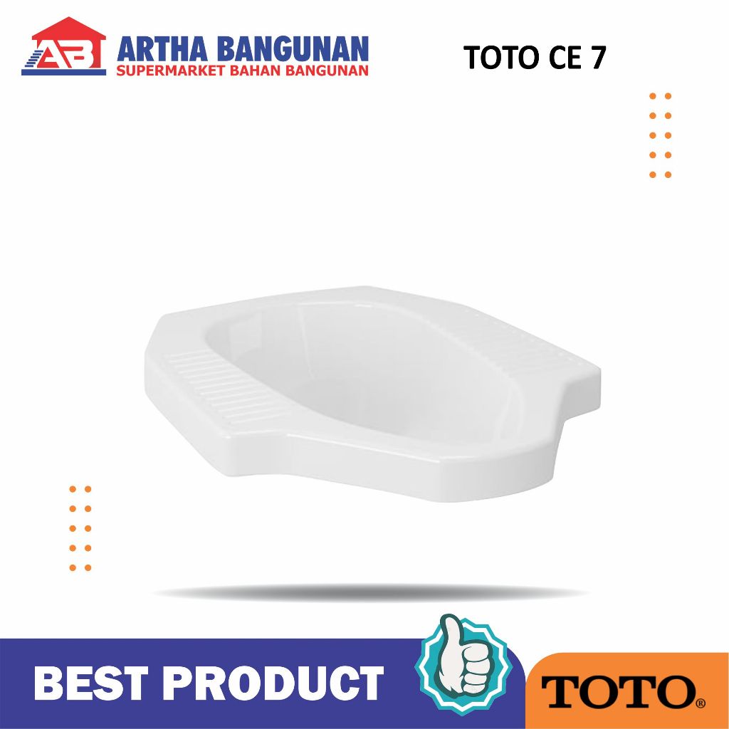 TOTO CLOSET JONGKOK CE 7 PUTIH / BEIGE / PINK / IVORY / GREEN / MANHATTAN