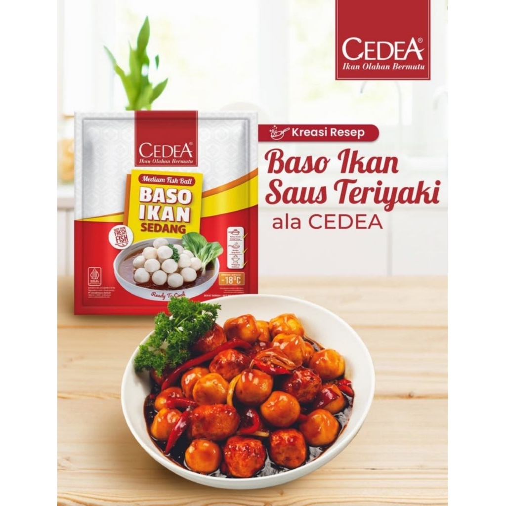 

CEDEA BASO IKAN BESAR 500 GRAM Larg Fish Ball / Bakso Ikan