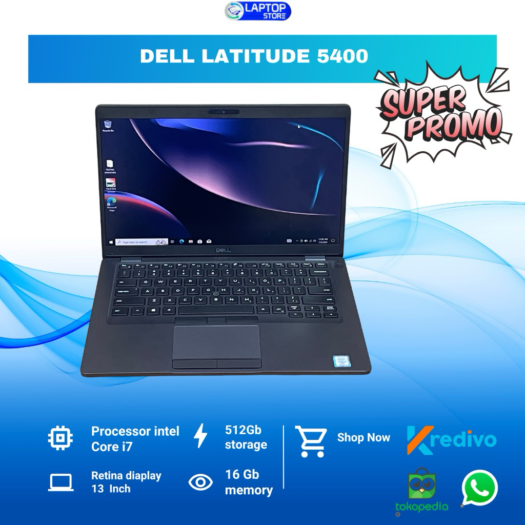Dell Latitude 5400 Core i7 Ram 16Gb ssd 512Gb