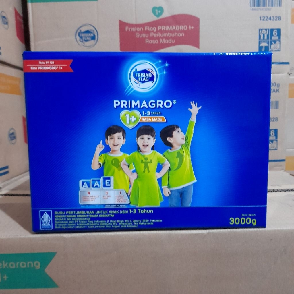 

FrisianFlag Primagro 1+ Madu 3kg / 3000gr Exp September 2025
