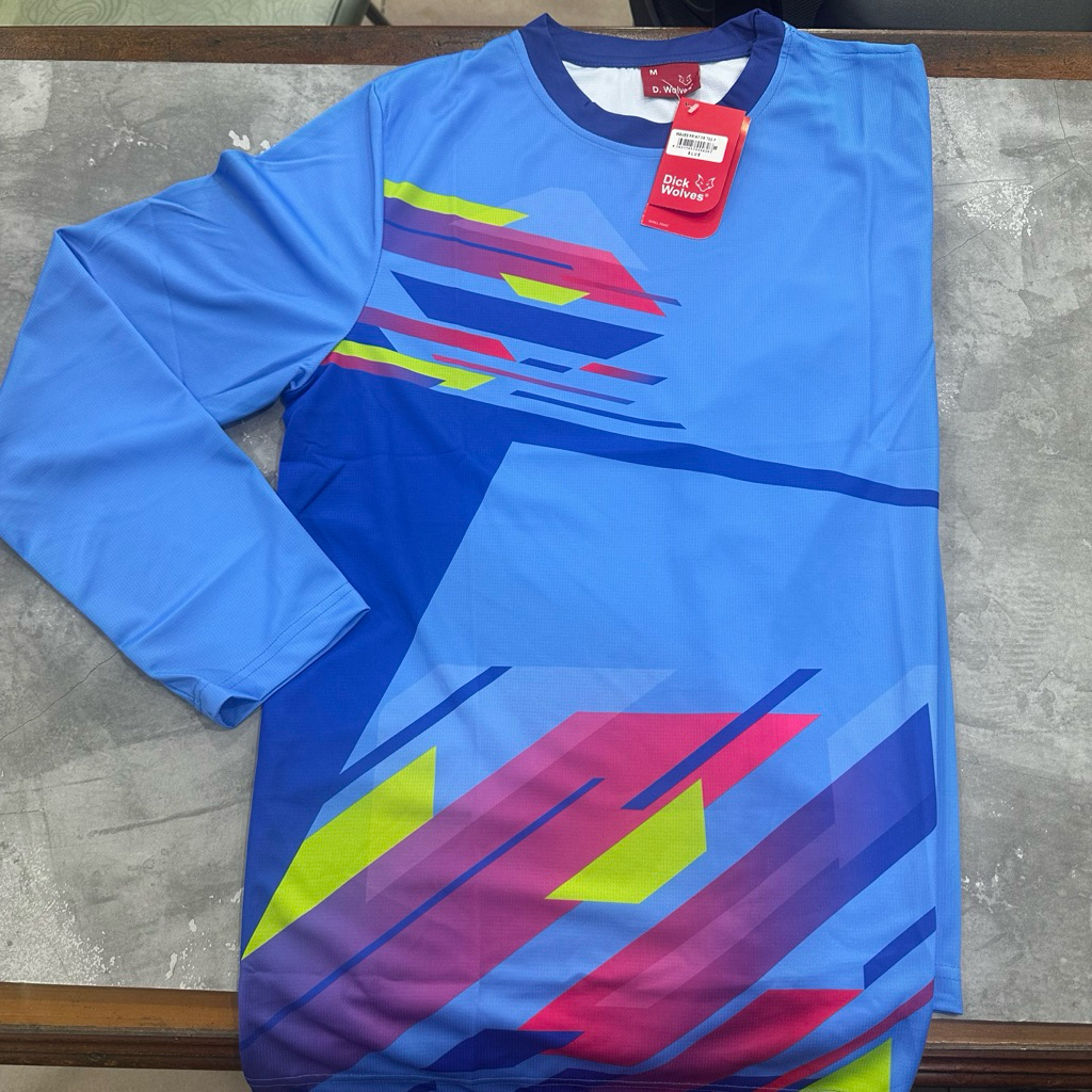 Kaos  Jersey Running Jogging Dick Wolves Lengan Panjang Waves