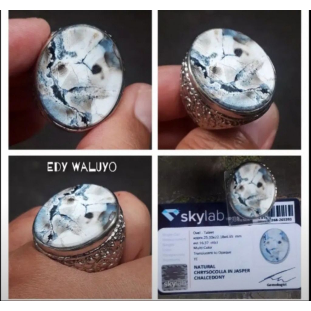 Natural  Bacan Putih motif Gambar