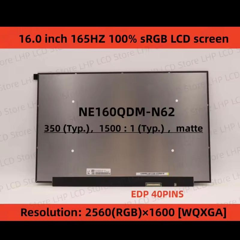 Layar LCD LED Lenovo Ideapad 5 Pro-16ACH6 82L5 NE160QDM-N62 16.0 2.5K QHD