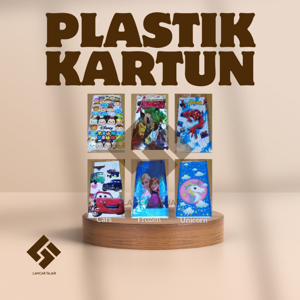 

[LF] plastik ulang tahun karakter | bungkus bingkisan | bungkus parcel | tas souvenir goodie bag (isi 10bj)