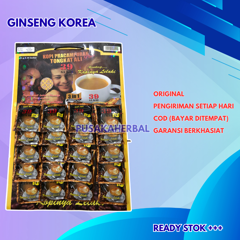

Kopi Ginseng Korea Papan 20 Sachet