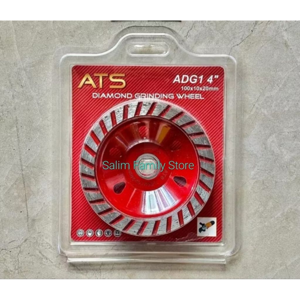 Mata Gerinda Poles Beton Diamond Grinding Wheel 4 inch ATS