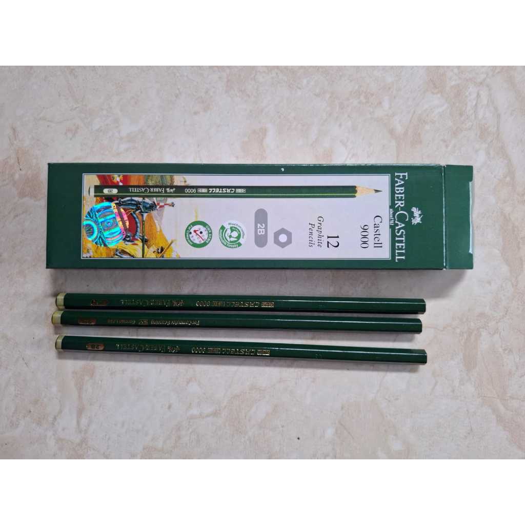 

DISKON PENSIL 2B FABER CASTELL ( 1 pack isi 12 pensil )