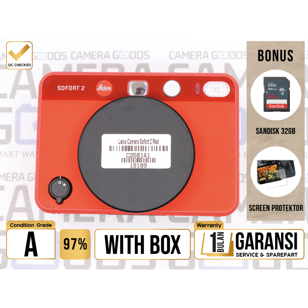 Kamera Polaroid Leica SOFORT 2 Instant Camera Used Second Mulus - Grade A - C250141
