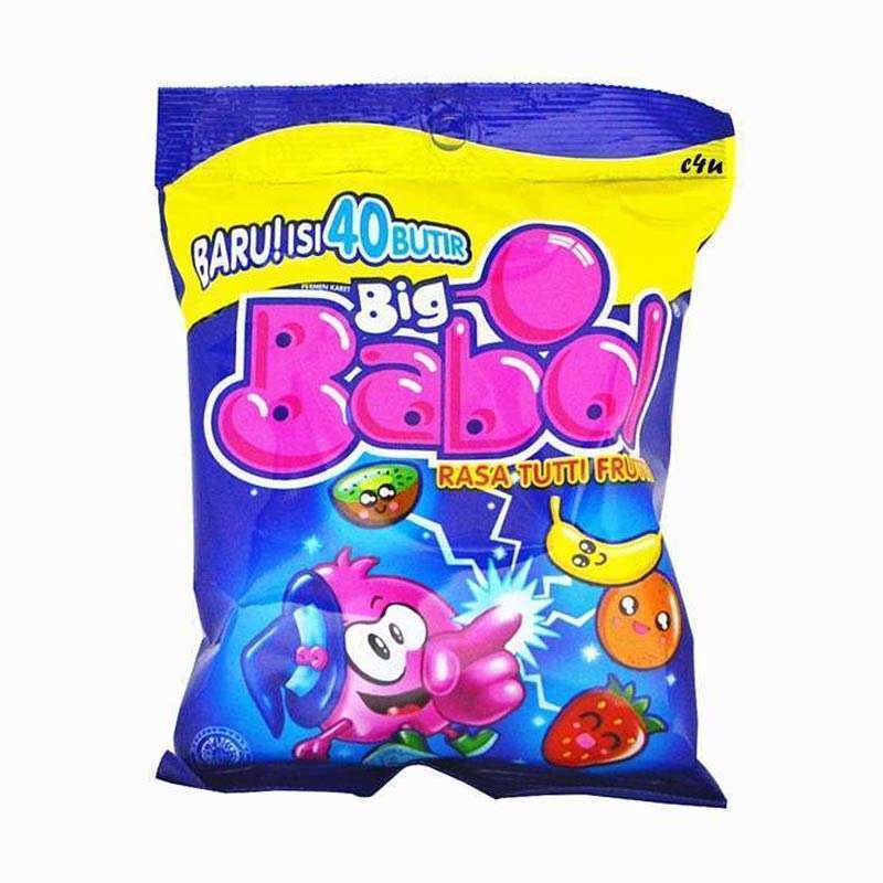 

Sehati Snack - Permen Karet Gum Chupa Cups Big Babol All Variant | Tuti Fruity | 1pack (40pcs)