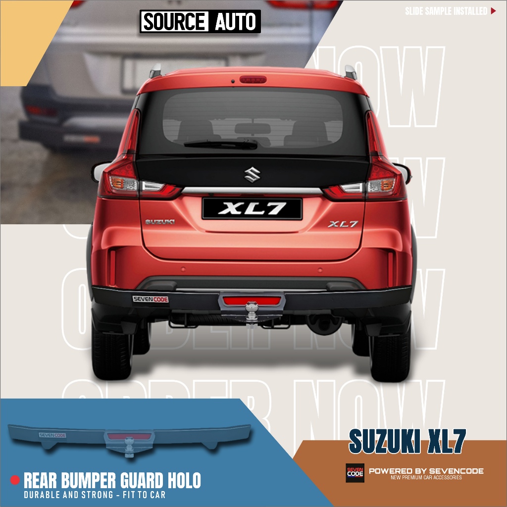 REAR BUMPER GUARD HOLO - TOWING PENGAMAN BELAKANG BY SEVENCODE - SUZUKI XL7 XL 7
