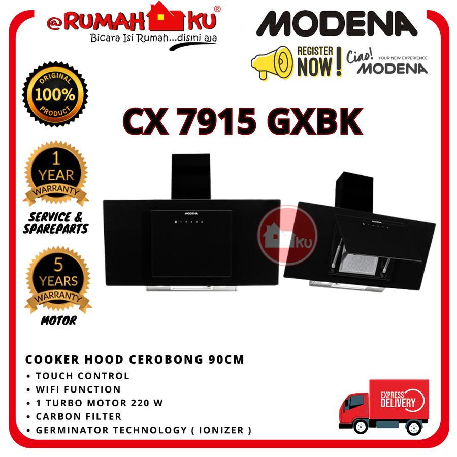 Cooker Hood Chimney MODENA CX 7915 GXBK Cooker Hood 90cm