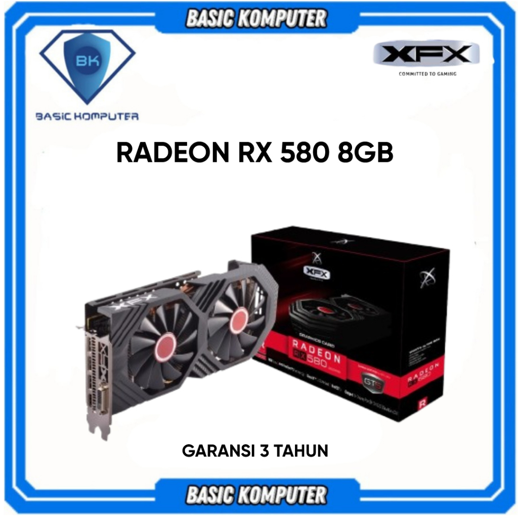 VGA XFX AMD RADEON RX 580 8GB GDDR5 256Bit RX580