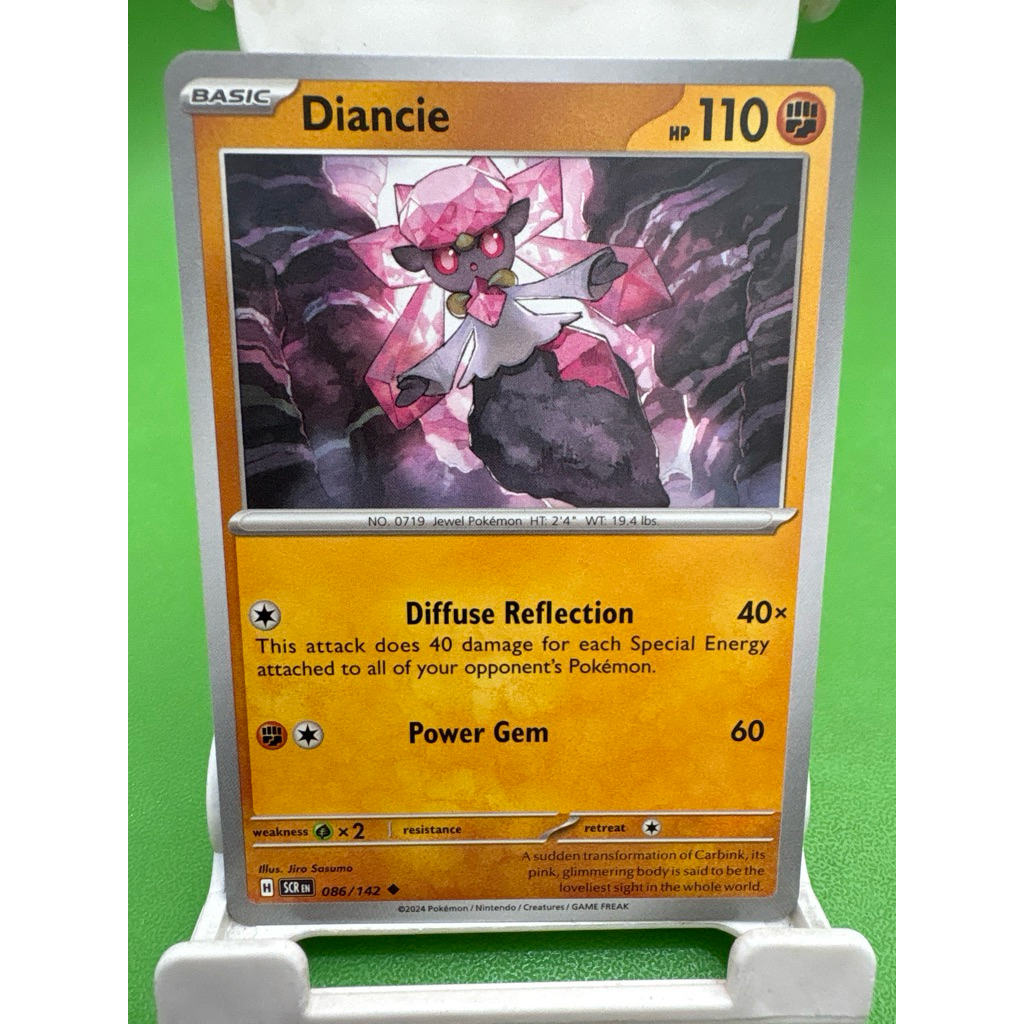 kartu pokemon original common diancie scr 086/142