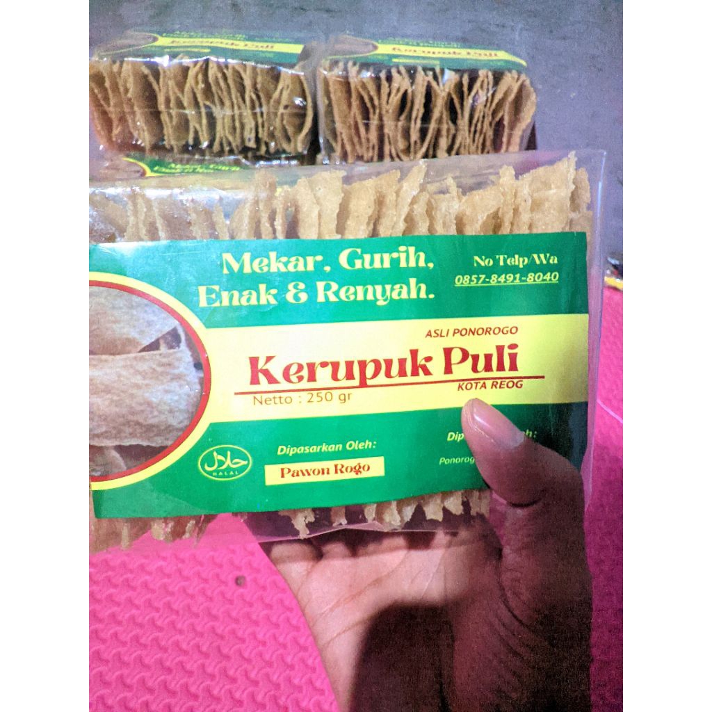 

Kerupuk Puli Mentah 250gram asli Ponorogo