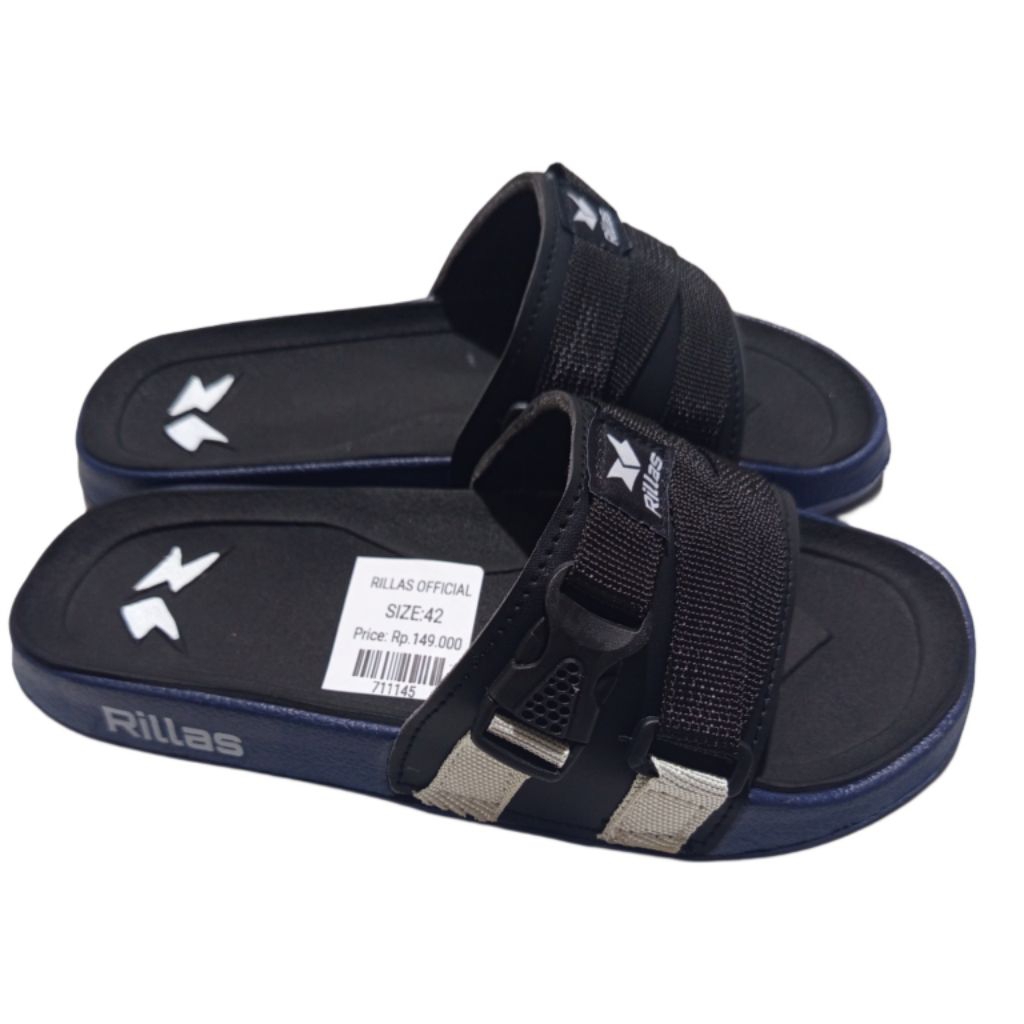 sandal selop /sandal slide sandal laki-laki tali webing