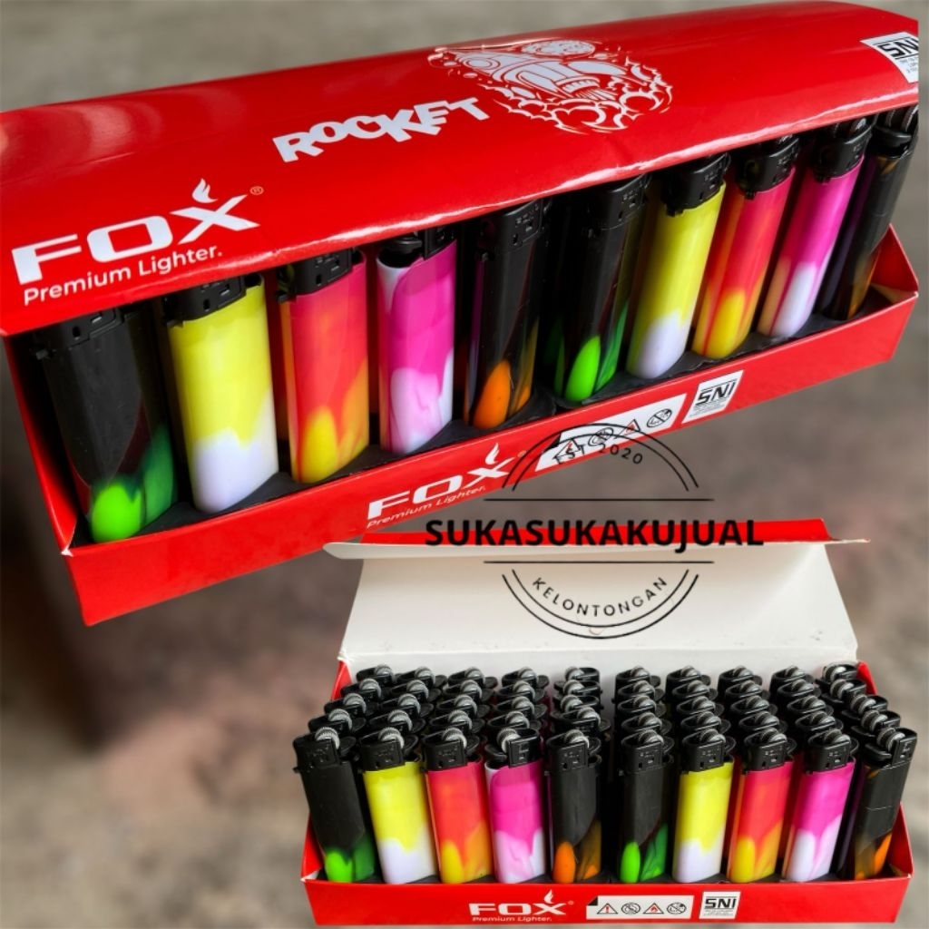 (50pcs)Korek api mancis FOX ROCKET cricket