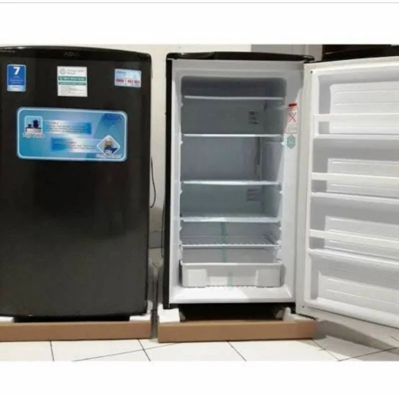 KULKAS FREEZER AQUA 4 RAK AQF-S4(S) 121LITER KULKAS FREEZER AQUA 4RAK GARANSI RESMIA