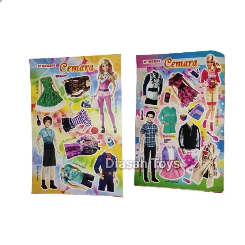 Paket hemat Mainan Anak Perempuan Bepe Bongkar pasang Aneka Karakter Kartun Edukasi jadul