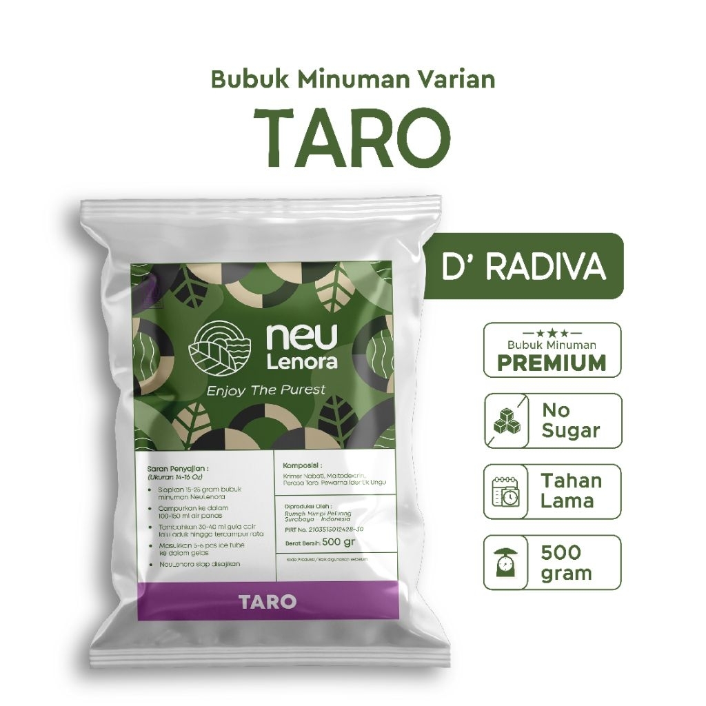 

Bubuk Minuman TARO Neulenora 500gram - Powder Drink Plain
