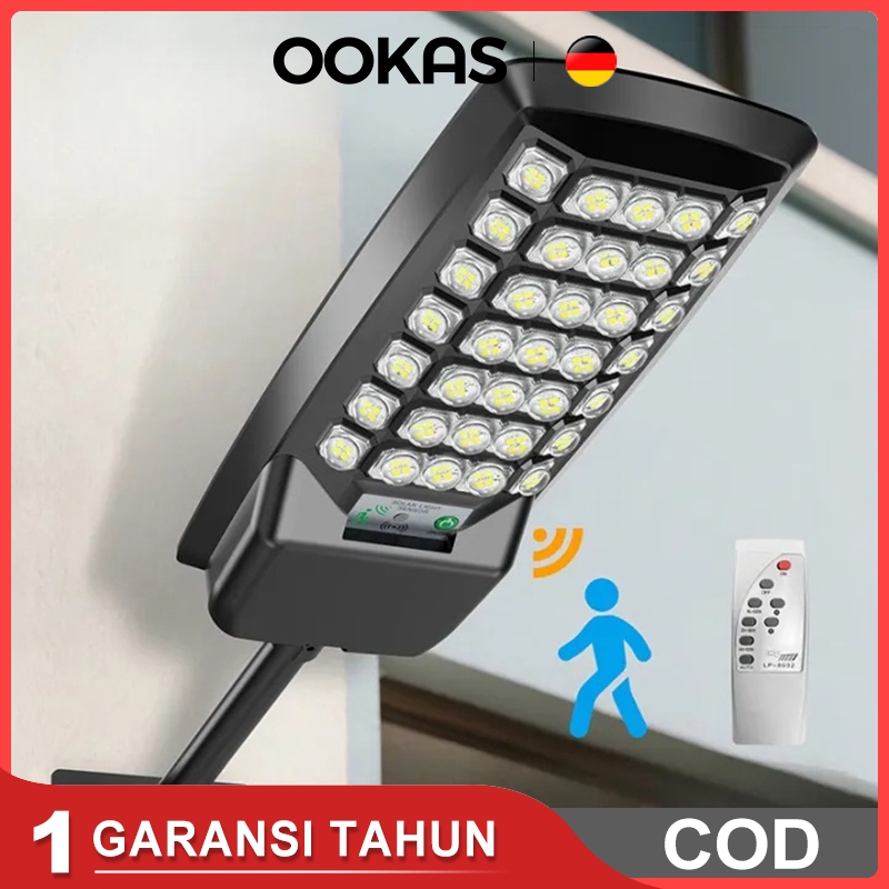 【COD】OOKAS HOME lampu surya lampu 5000W solar cell lampu outdoor Lampu jalan tenaga surya