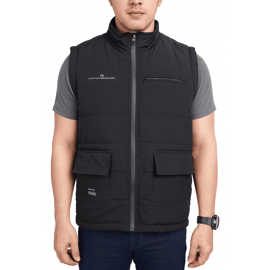 Jstro Rompi Gelembung Vest Pria Tebal Rompi Outdoor