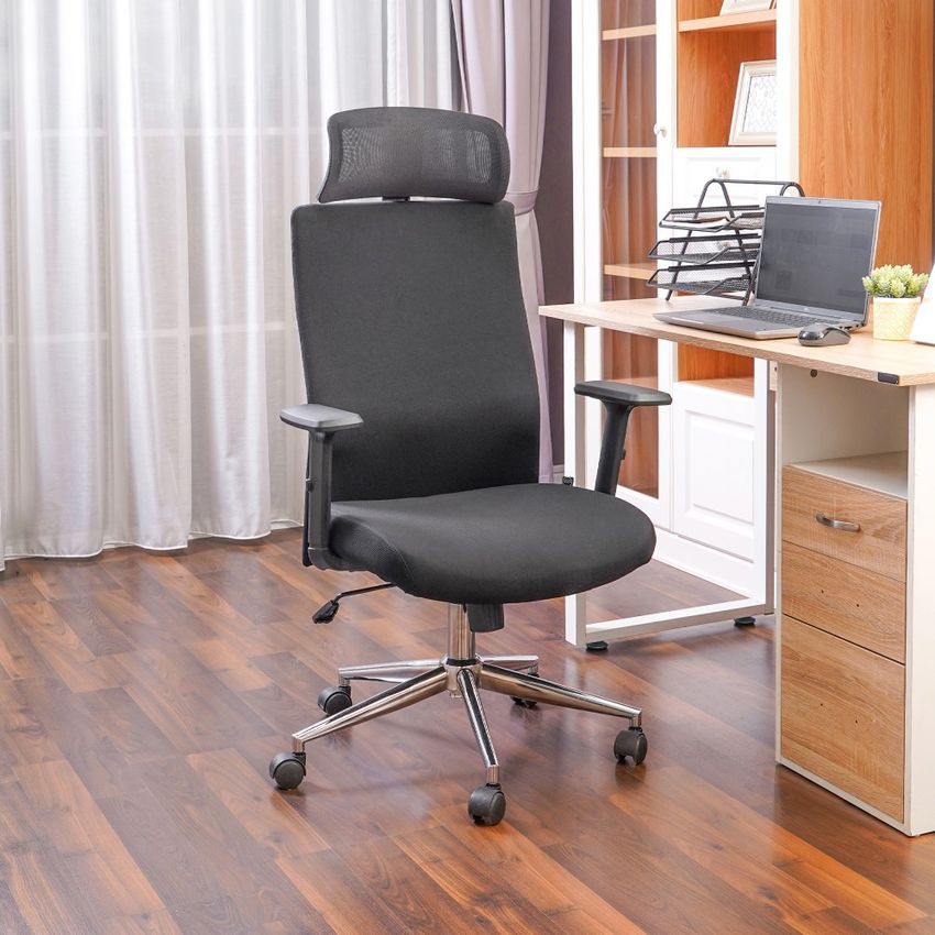 INFORMA Luke Kursi Kantor Sandaran Tinggi - Hitam Tempat Duduk Kerja Dengan Roda Office Chair Kursi 