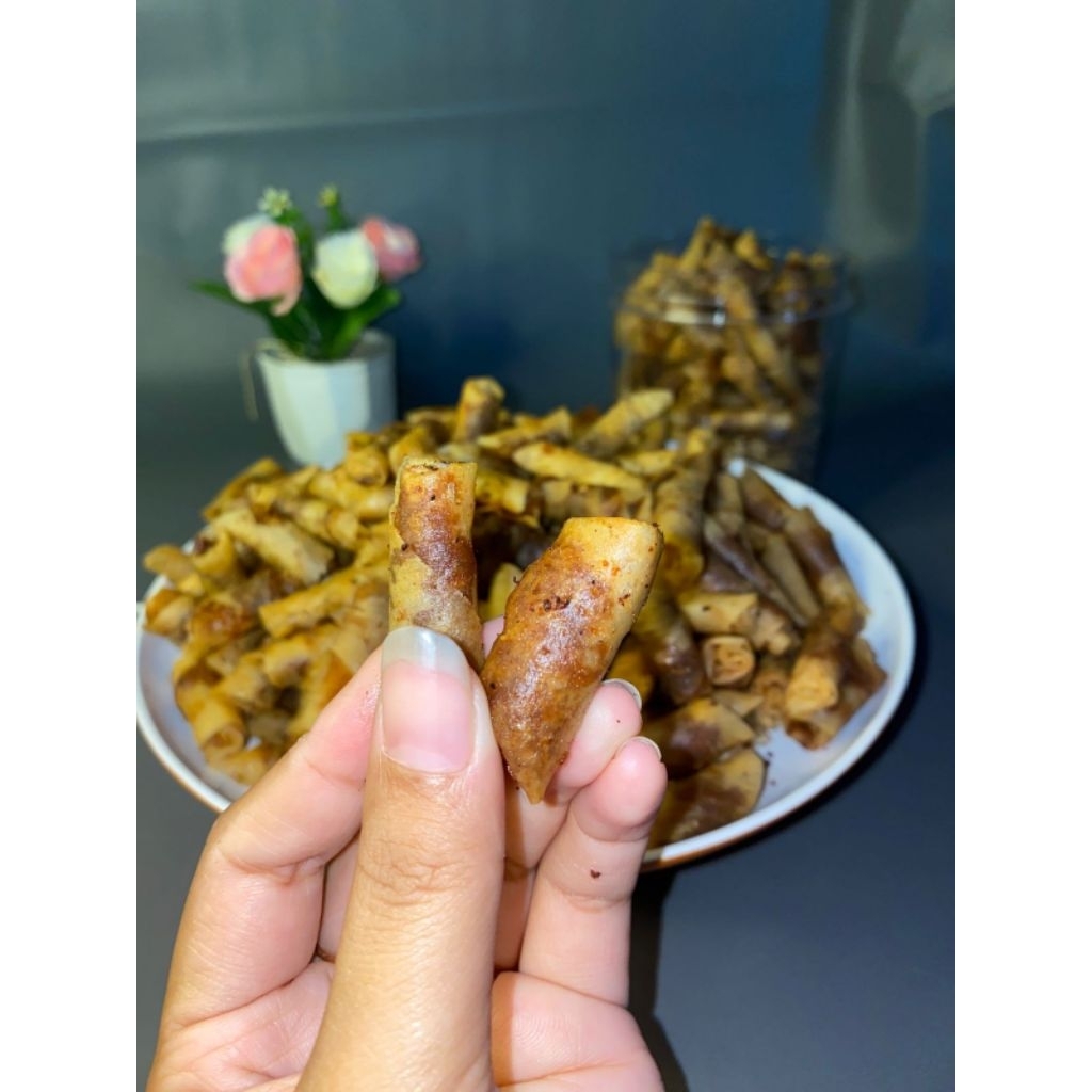 

Forcysn 500 Gram Sumpia Udang Reborn Asli Cemilan Jadul Kekinian Enak Gurih Renyah Manis Food Snack