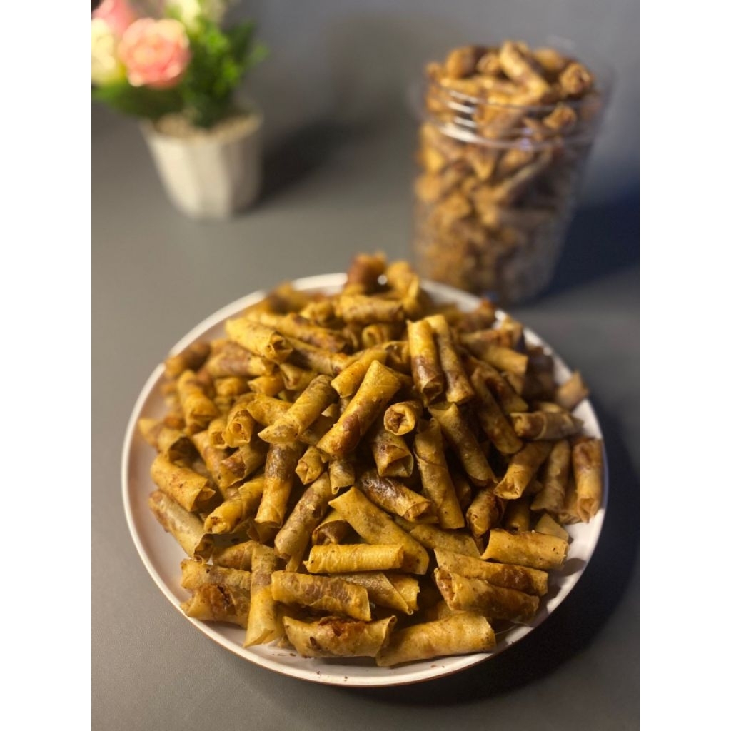 

500 gram Sumpia udang reborn asli cemilan jadul kekinian enak gurih renyah manis food Snack berkualitas