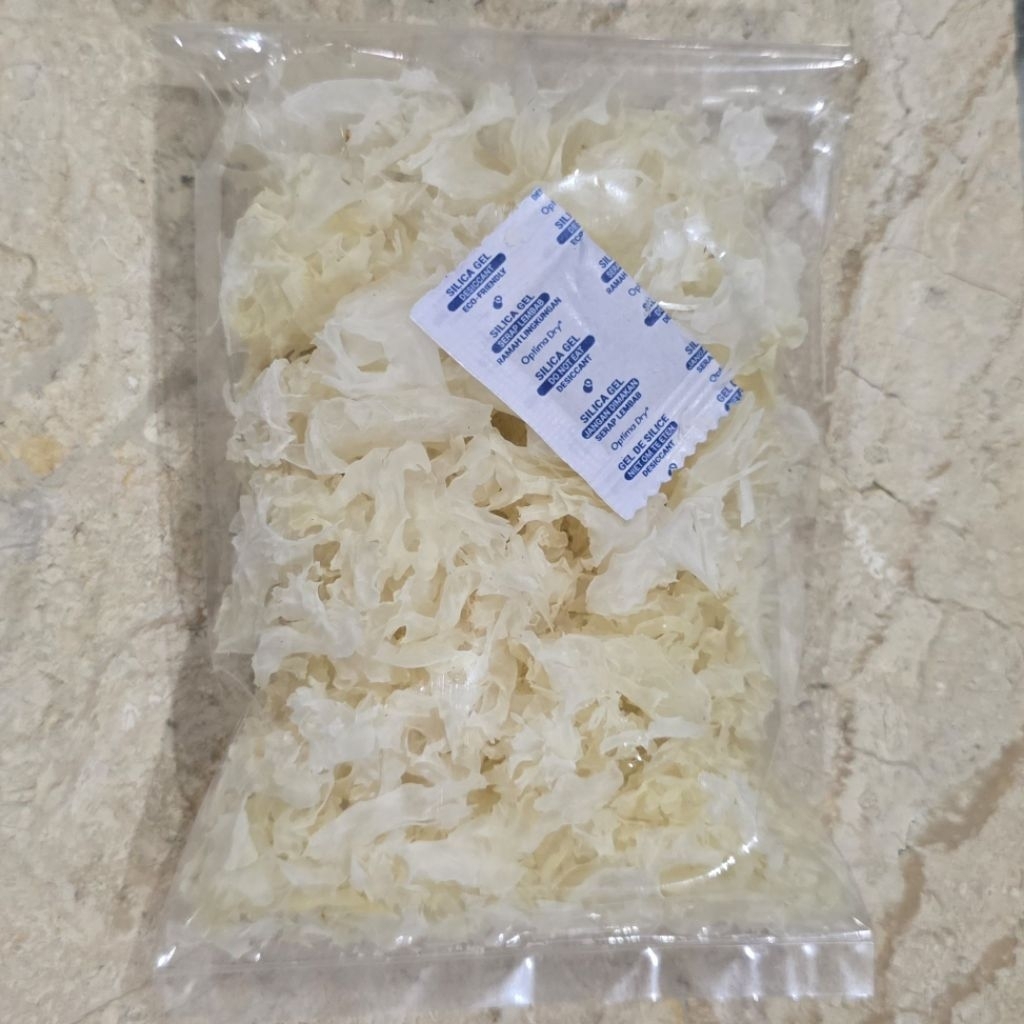 

Jamur Putih Salju 25gr (Hancuran) Pecahan Kecil2