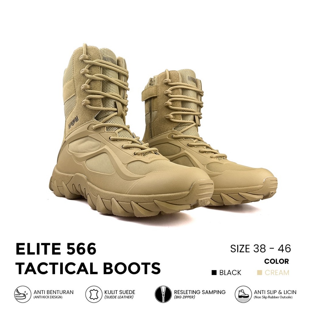 Sepatu PDL Gurun Tactical Army Boots Elite 9 Inch