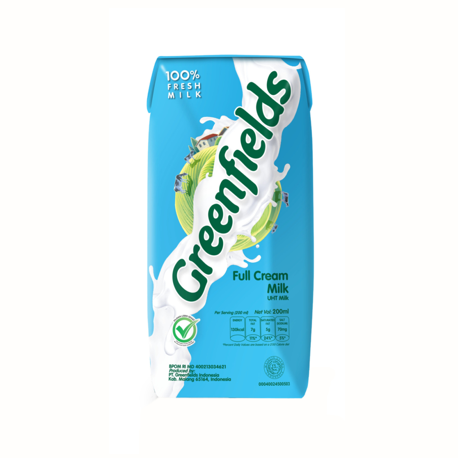 

GREENFIELDS UHT MILK FULL CREAM KTK 200 ML 8993351124018