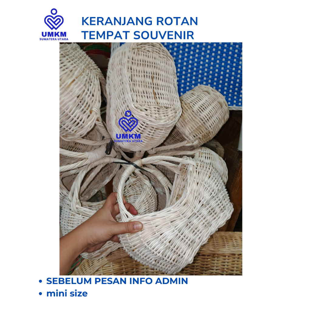 keranjang rotan Rotan / Hampers souvenir Rotan  / Tempat Bawang / Tempat telur Rotan / parcel mini r