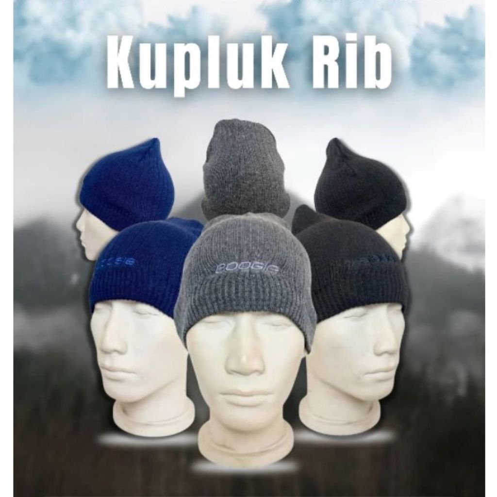 Boogie - Balaclava pria wanita kupluk ribb Kupluk Boogie keren
