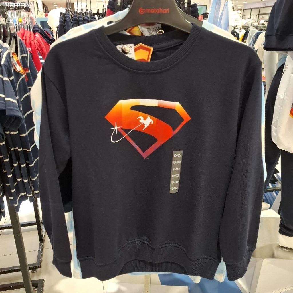 MARVEL Superman Baju Anak Laki Laki Sweater Original