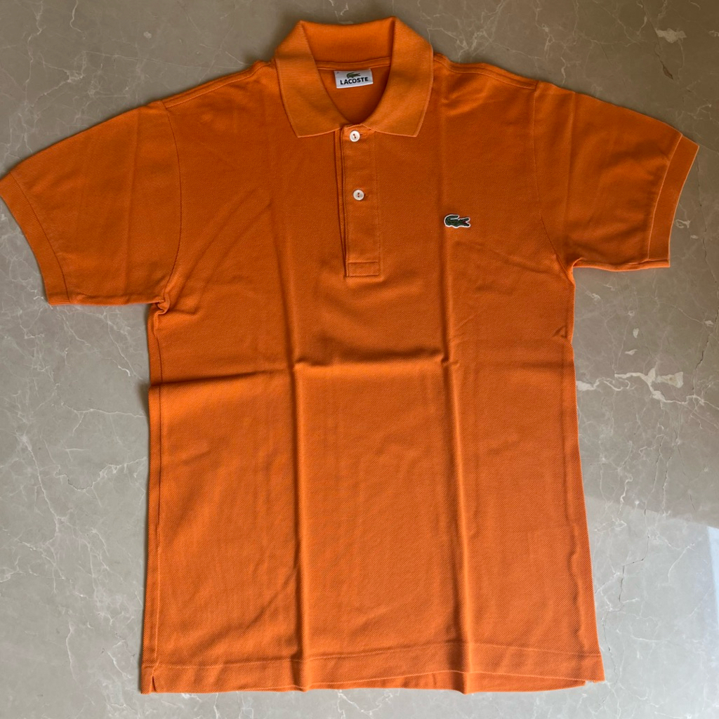 PRELOVED Lacoste Polo Shirt original | Orange Polo Shirt | Kaos polo oranye