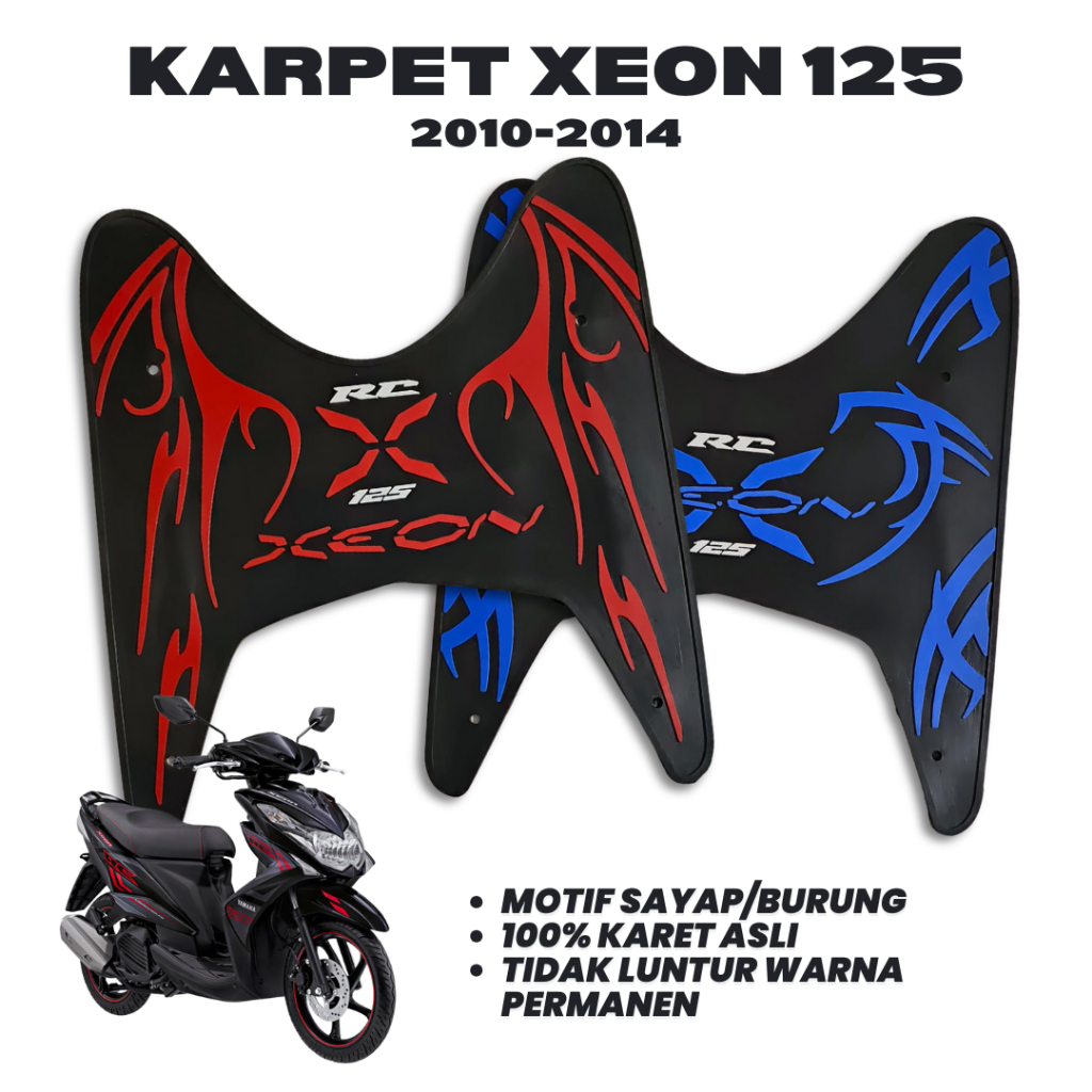 Karpet motor XEON RC 125 2010-2014/ pijakan kaki motor xeon 125 2010-2014