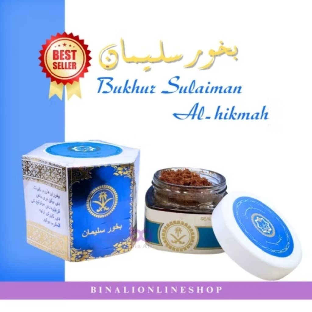 Buhur sulaiman dan magribi segi enam buhur asli wadah kaca