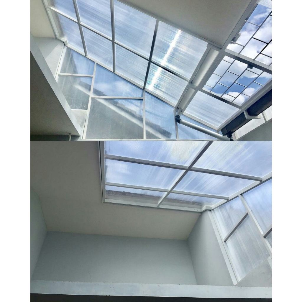 Kanopi Solarflat Bening Tampak Mewah