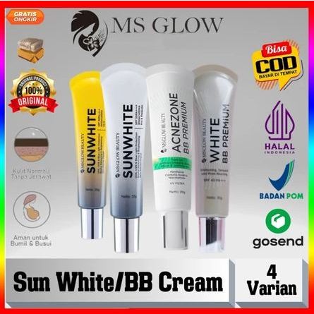 [AKTIVASI]MS GLOW SUNSCREEN WAJAH White BB Premium Acne BB Premium sunwhite prowbiotiv Advance Sun W