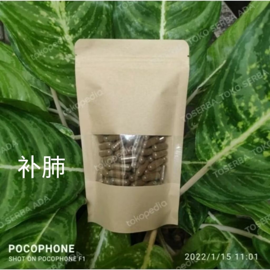 

120 kapsul Foshan Resep Herbal Menutrisi Menyehatkan Daun Paru Paru 補肺