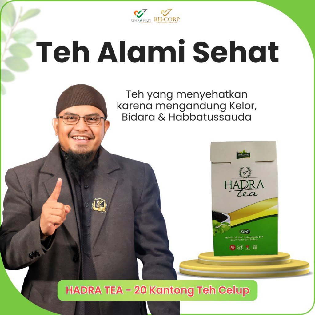

Teh Bidara Rehab / Hadra Tea Original isi 20 Kantong Teh Celup - Store Rehab Hati