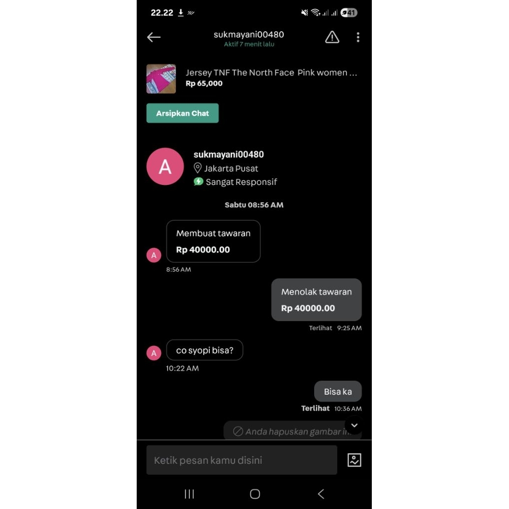 

pesanan kak Sukmayani