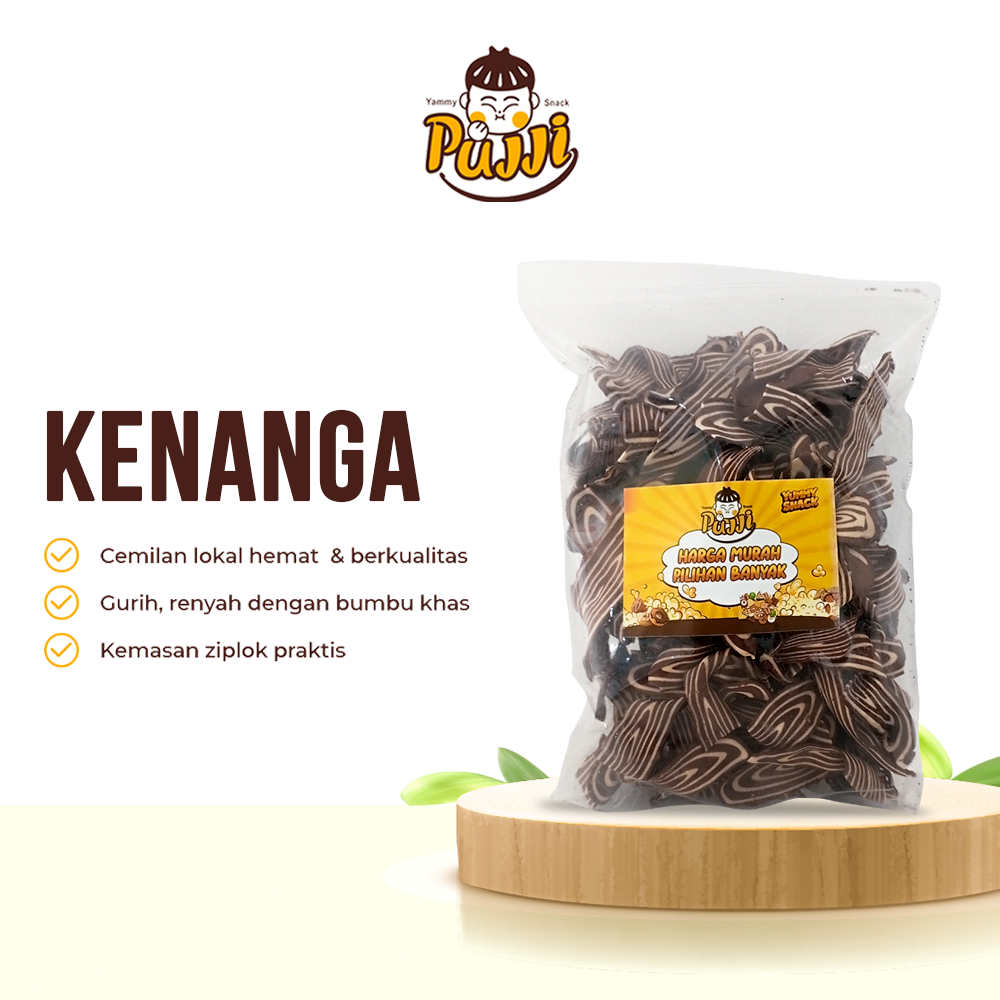 

Kenanga Pujji Snack 180gr | Rasa Khas Kenanga Gurih Manis Luntur Segar, Tekstur Renyah Kriuk Gila-Crispy, Bikin Nagih Habisin Dalam Satu Nafas | Camilan Gurih-Manis Favorit Setiap Momen!