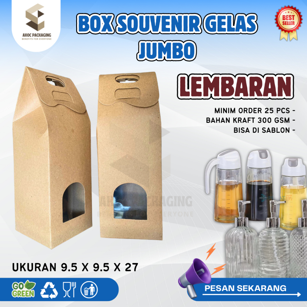 

Gelas Tutup besar Lembaran - PAPERBOX GELAS KACA BOTOL SABUN PUMP BOTOL MINYAK BOX PACKAGING SOUVENIR GELAS BOTOL JAR TOPLES KRAFT PAPER RUSTIC